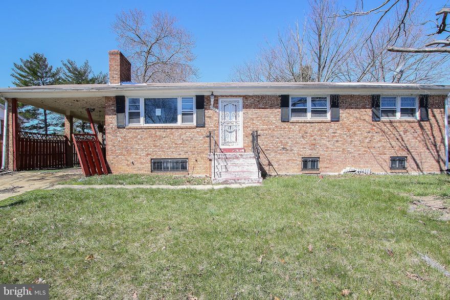 Rehab Ready!  This lovely all brick Rambler in desirable Rose Valley Estates boasts 4 bedrooms and 3 full bathrooms; Additional bonus room in the basement. Eat in kitchen with separate dining room., Living room w/wood burning fireplace. Fenced level rear yard backs to woods. Perfect opportunity for the seasoned investor or anyone hoping to transform an entire home to their liking. sold AS-IS.