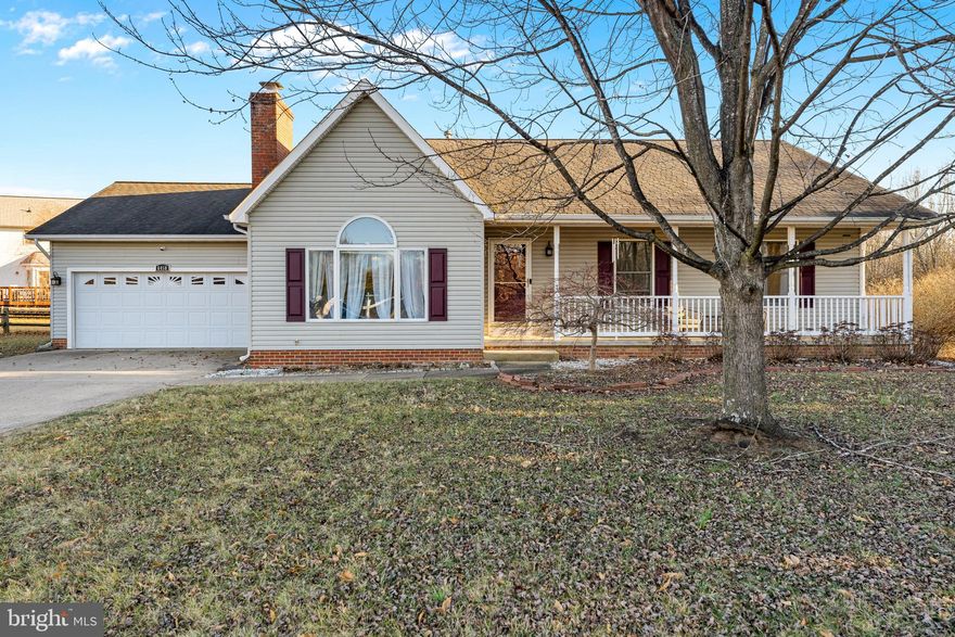 Beautiful Rambler Located In The Desirable Meadfield Neighborhood. Plenty Of Privacy With 1/3 Of An Acre, Two Car Garage, Concrete Driveway & Gravel Extension For Extra Parking, Fenced In Backyard & Located In A Cul de sac. The Front Porch Is Perfect For Relaxing With A Book & A Cup Of Coffee! Enter The Home Into The Foyer Where You Are Greeted With Beautiful Luxury Vinyl Plank Flooring Throughout Most Of The Home. The Family Room Has Vaulted Ceilings & A Brick Propane Fireplace. The Formal Dining Area (Currently Being Used As A Sitting Area/Office) Offers More Space When Hosting Friends & Family. The Eat In Kitchen Has Stainless Steel Appliances Including A Propane Range, Bright White Cabinets, Granite Countertops & A Pantry. The Sunroom Is Off The Kitchen & Has Sliding Glass Doors Leading To The Deck & Fenced In Backyard. The Walk In Laundry Room Has Amble Space & Cabinets For Storage. The Primary Bedroom Is Very Spacious & Has Double Closets. The Primary Bathroom Has a Large Walk In Shower With Dual Shower Heads, A Gorgeous Vanity & A Pocket Door. Bedrooms 2 & 3 Both Have Luxury Vinyl Plank Flooring & Offer Great Space. There Is A Full Bathroom In The Hallway With A Tub/Shower Combo, Tile Floor & A Single Vanity. There Are Two Linen Closets In The Hallway For Additional Storage. There Are Two Storage Sheds In The Backyard. Recent Updates Include: Fresh Interior Paint Throughout The House (2026), Laundry Room Cabinets Painted & Hardware Updated (2026), Kitchen Light Fixture (2026), Primary & Hall Bathroom Faucets (2026), Furnace (2025), Microwave (2025), Dishwasher (2024), Water Heater (2024), Water Softener (2024), Privacy Fence (2022), Luxury Vinyl Plank Flooring (2022), & Sump Pump (2022).
