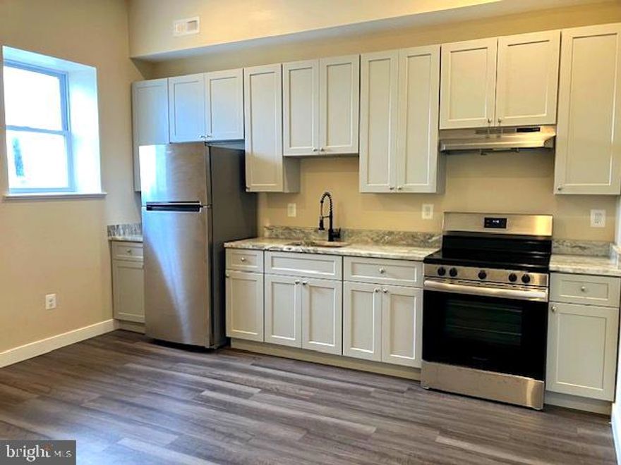 Newly renovated one bedroom, one bath apartment.  Centrally located in Upper Fell's Point.  Close to Hopkins, Patterson Park, restaurants and shops.  Just six blocks from the waterfront and lower Fell's Point.  Enjoy six miles of waterfront promenade for walking, running and biking.  Whole foods, movie theater and gym just a short walk away.  Top floor of three-story building with a great view of downtown.  Washer and Dryer will be provided.