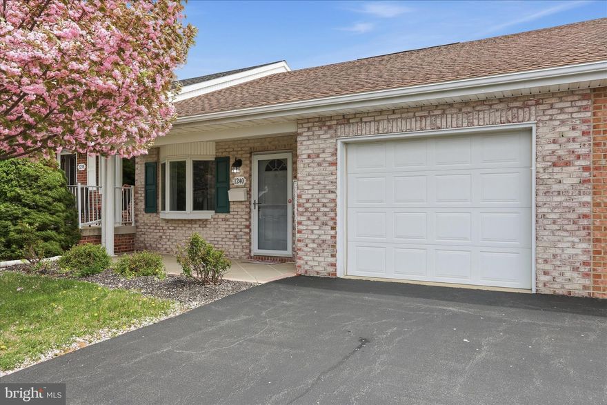 Interior townhome in sought after South Pointe Subdivision; great condition with laminate flooring in all rooms except bedrooms; 2 full baths; sunroom off dining area opens to stamped concrete patio and gazebo in rear. Heat pump replaced approx. 2 years ago