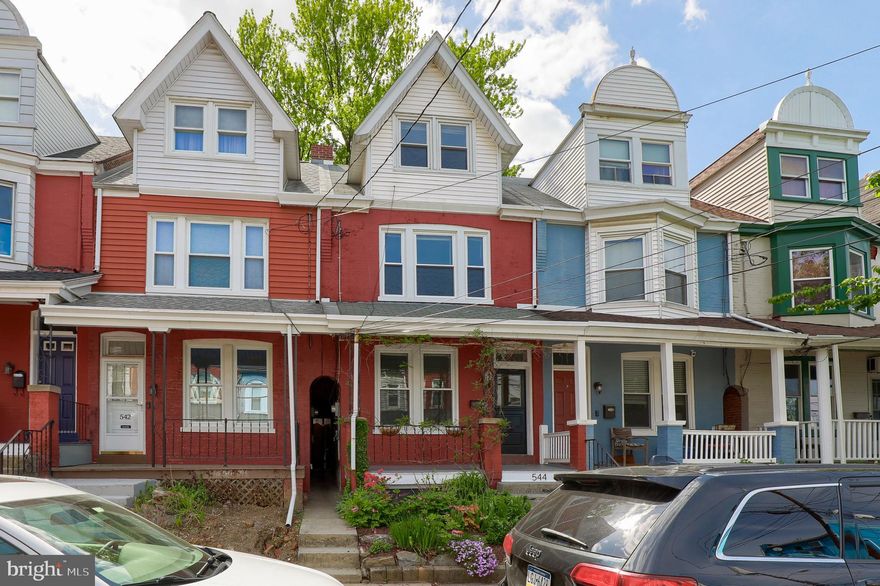 Conveniently located in Lancaster City Northwest, Chestnut Hill Neighborhood, This home is within walking distance of all Lancaster has to offer.  Interior row home with lots of Natural light in every room. The 1st floor includes a comfortable living room and formal dining room  w/hard wood floors. A remodeled kitchen with cherry cabinets, gas stove and large pantry. Finishing out the main level is a ½ bath and laundry room.  There are 4 well sized bedrooms on the 2nd and 3rd floors with ample storage and closet space.  Main bath has been remodeled new flooring, fixtures and paint. Electric updated, Efficient gas heat, hard wood floors, and beautiful landscape.  The front porch is framed by wisteria.  The court yard is fenced and private.