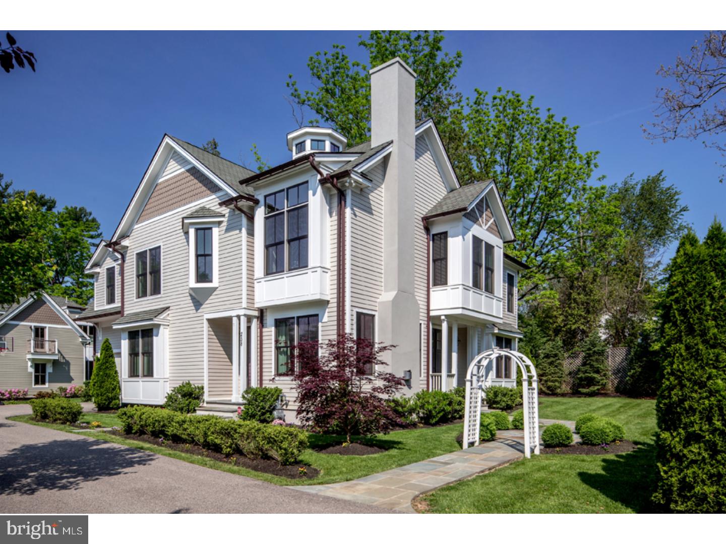 Welcome to this walk to the Village of Gladwyne beauty! This single-family home offers over 5,000 square feet of living space. Built with exquisite finishes from top to bottom with all of the amenities of today's easy lifestyle. Impeccably-designed and featuring 5 bedrooms and 6.5 baths, this well-appointed residence is an exceptional offering with an attractive low-maintenance exterior and a luxurious light-filled living interior. Immaculate both inside and out, you will be enveloped with light from the instant you enter the reception hall steeped in character with crown moldings, a tray ceiling, beautiful oak hardwood floors and distinctive architectural details found throughout. The thoughtful open, flowing layout and use of the finest materials and finishes make this an exceptional, comfortable home for upscale living and entertaining. Enjoy fancy gatherings or intimate moments on the main level offering a spacious living room and den/home office with fireplaces, elegant dining room connected to the kitchen by a full-service butler's pantry, supreme chef's kitchen with custom cabinets, granite counters and professional-grade stainless steel appliances, sun-soaked breakfast nook leading out to the flagstone terrace, and fabulous family room with a gas fireplace and glass doors to the side grounds. A powder room, laundry closet and mudroom accessing the garage also conveniently meet your needs. A cupola-style sky-lit landing welcomes you to the second floor highlighted by the gorgeous master suite behind a double-door entrance, complete with a sitting room, gas fireplace, large walk-in closets, and spa-quality his and hers bathrooms set on opposite sides of the bedroom. Two other sunny en-suite bedrooms, a third BR adjacent to a full hallway bath and a laundry room are also on this floor. An additional bedroom suite with full bath, an ideal au pair, is found on the finished day-lit walk-out basement with a bonus/media room and rec room for family fun, plus unfinished area for storage. The excellent location is right near Gladwyne Park, the historic Guard House restaurant, shops, markets, library, sports and playgrounds, Gladwyne Elementary and Montessori schools, I76 & 476.