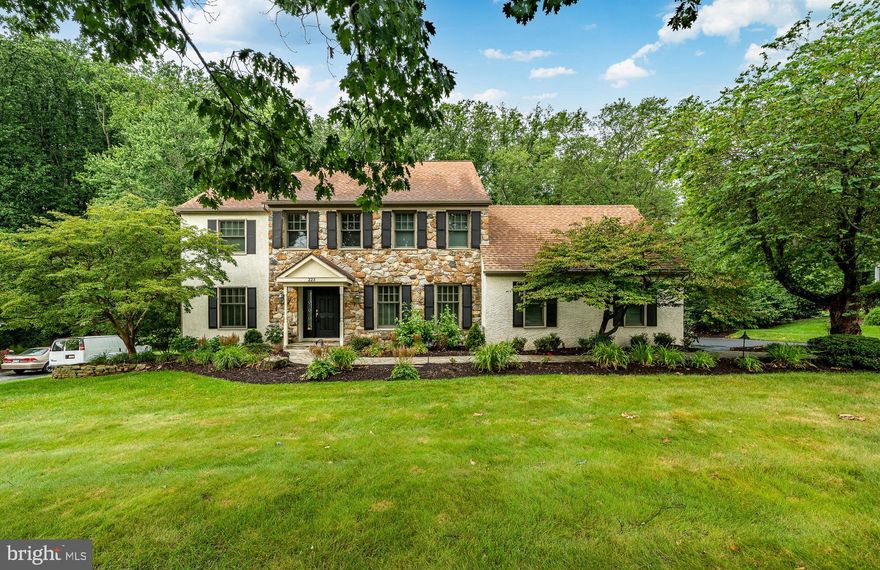 Enjoy a private setting with no visible rear neighbors due to the adjacent preserved land, your bucolic back yard views will never change! BEST LOT IN WHITE CHIMNEYS....
This elegant home spans approximately 5000 square feet of thoughtfully designed living space,
situated on an expansive 25,000-square-foot lot that offers ample privacy and tranquility.
As you step inside the entrance foyer, you will find a cozy living room, and formal dining room on one side adorned by a large bumped out bay window. Both rooms are oversized from the original floor plan as an upgrade. Don't miss His/Hers custom offices with cherry builtins. The kitchen is a Cook's dream, located in the heart of the home featuring sleek granite countertops, upgraded appliances, large island, plus eat-in-kitchen, and storage, including a spacious pantry. The open oversized family room has a cozy gas fireplace, vaulted ceilings, two skylights, ceiling fan, and French doors leading to the added on enclosed three season sunroom. Exiting from the kitchen or sunroom, you will find double, slated patios, a Sunsetter awning, and the garden oasis. The outdoor BBQ area offers a seamless extension of your living space- perfect for weekend grilling or sunset dinners. The primary en-suite is a true retreat, the amenities include an oversized bedroom flooded with natural light, large dressing area with countertops and sink, large walk-in closet and an additional closet for optimal storage. The bathroom is complete with a luxurious Jacuzzi tub, vanity, shower and two hand painted Murals.
This home features an additional three generous size bedrooms oversized from the original floor plan, each offering ample space and comfort. There is a whole house fan controlled on the second floor as well as two additional rooms off the fourth bedroom, one a walk-in closet; the other a large cedar closet plus x-tra storage, and please don’t forget the second floor walk-in laundry room. All of this additional space was added on as extra living space by the current owners. Explore the fully finished large lower level which is perfect for storage, at home gym, and entertaining. There is a private enclosed room- currently used as a wine cellar, featuring an original hand-painted mural. Also, located in the lower level is the large utility room with built-in shelving. This home hosts a security system, an exterior French drain, a Generac Generator....just to name a few. This basement is dry! This home has been lovingly maintained with new front landscape, a brand-new hot water heater, newer windows, roof, and HVAC system. Maintenance items completed, whole house paint, driveway sealed, garage floor and basement floor painted, If you're looking for a home that is move-in ready. 223 Cheshire Circle combines style and comfort effortlessly…and is ready to welcome you home!