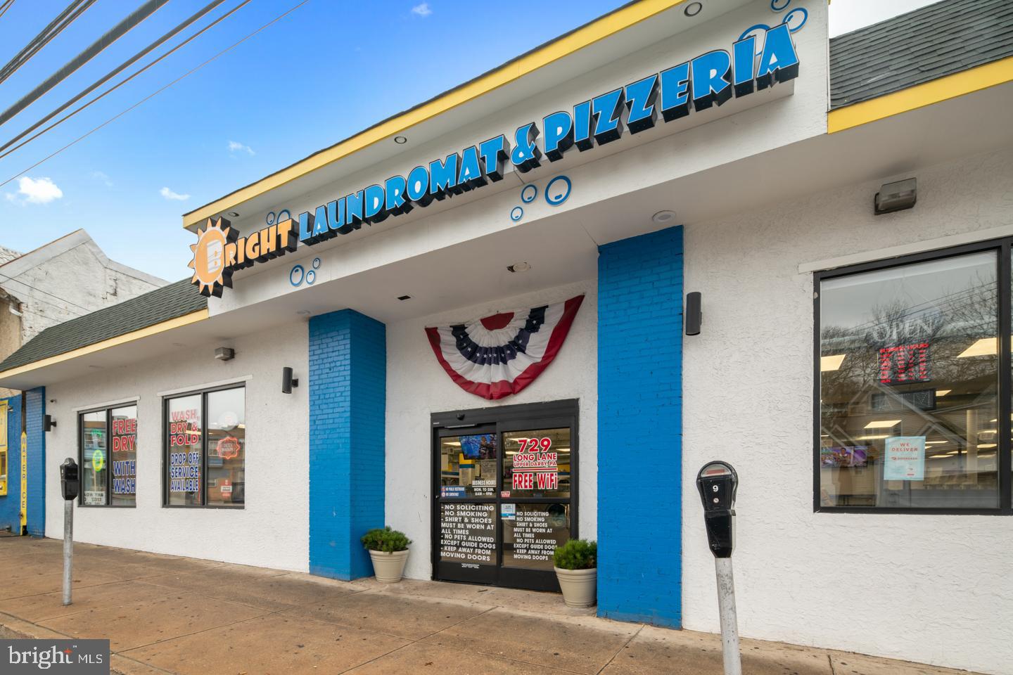 Cash-flowing Investment Opportunity Delaware County, PA.! Own a newly built-out, 5,000 square foot laundromat with pizza shop. The 38 (various sizes) Huebsch washers and 42 (various sizes) Huebsch dryers are just over 1 YEAR OLD with a state of the art ESD CARD SYSTEM on ALL washers & dryers that are still under manufacturer's warranty! The newer equipment and card system allow this laundromat and pizzeria to work close to a 50% gross profit margin! ALL numbers can be easily substantiated. This is a MUST SEE property in a HIGH traffic area with plenty of on-site parking! Incredible opportunity for an owner-user for both operations and realize huge, cash-based, cash flow. Asking price includes real estate. Equipment purchased 2016-2019. Inventory included in asking price. Build out in 2016.