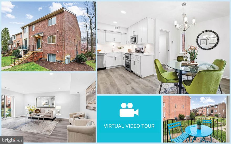 MULTIPLE OFFERS!  SOLD $18K ABOVE LIST! Beautiful, updated 3 bedroom, 2 bath 2 level end-unit townhouse-style condo in a fantastic location!  Open and bright floor plan with NEW flooring (2023), abundant windows and recessed lighting.  Inviting living room with access to balcony.  Renovated kitchen with quartz countertops, updated cabinetry and new stainless steel dishwasher, refrigerator and microwave. Enjoy meals in the dining area with chandelier.  Large primary bedroom with ample closet space and updated en-suite bath with quartz countertops.  2 additional upper level bedrooms and updated hallway bath with quartz countertops.  Easy parking with one assigned space and plenty of visitor parking.  Additional storage in the attic.  New carpet (2023). Water heater (2016). Windows (2013). Fantastic location close to abundant shopping, dining, parks and activities including Pinecrest Golf Course, Mason District Park, Hidden Oaks Nature Center and George Mason Regional Library.  Easy access to major commuter routes: Columbia Pike, I-395, I-495, Rt. 236/Little River Tnpk and Braddock Rd.