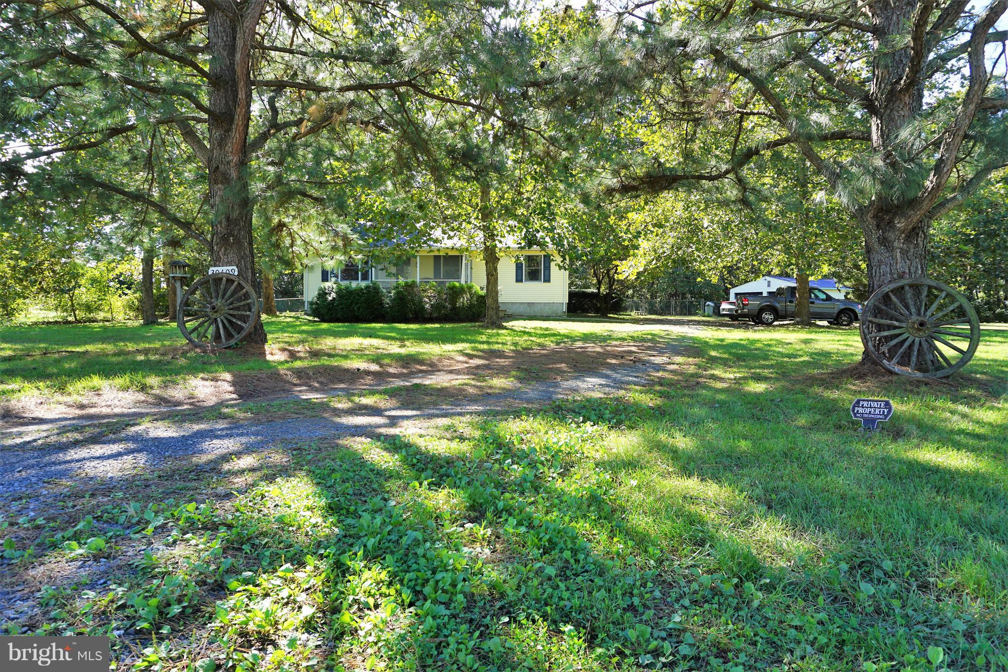 ***WELL MAINTAINED 3 BEDROOM 2 BATHROOM RANCHER WITH TWO CAR DETACHED GARAGE***THE HOME SITS ON 1.23 PRIVATE ACRES WITH POTENTIAL TO GROW OR GREAT OPPORTUNITY FOR FIRST TIME BUYERS OR SOMEONE LOOKING TO DOWNSIZE...NEW HVAC AND ROOF***NO SHOWINGS BEFORE 10AM***