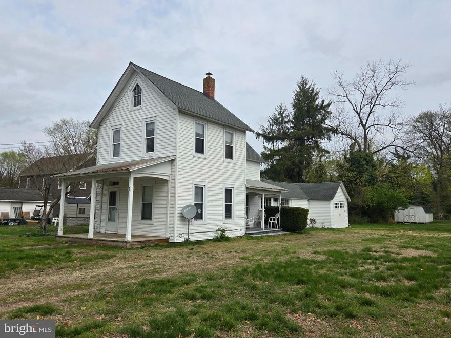 Coming Soon. This 2-bedroom home sits on an oversized corner lot that is walking distance to downtown shops and restaurants. Home has had roof replaced within last 8 years and windows were updated as well. Original Hardwood floors in Living room and dining room. Attached laundry room and small garage/shop area could be converted into a first floor Primary.  Bathroom has been updated with double vanity and tile floor. Large, detached shed conveys with the property as well.