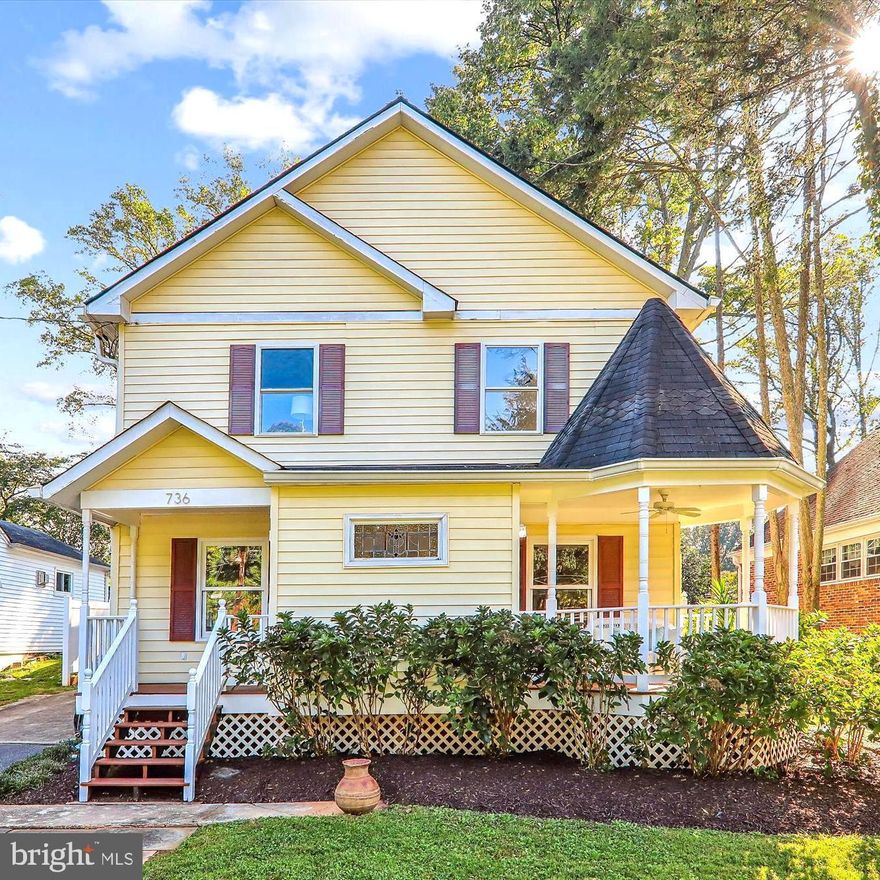 Welcome to 736 Carr Ave, Rockville, MD 20850 - A Hidden Gem in the West End Subdivision!

Nestled in the delightful West End subdivision of Rockville, this exceptional residence offers the best of both worlds - classic charm and modern convenience. Located just a stone's throw away from Rockville Town Center and the metro, this timeless 3-bedroom, 2.5-bath home with a den is a true architectural gem. It proudly maintains its traditional elements, including the distinctive A-frame roof architecture and a welcoming turret front porch that has graced this home since its construction in 1937.

Step inside, and you'll immediately sense the harmony of classic elegance and contemporary updates. The interior has been meticulously refreshed, ensuring that modern comforts blend seamlessly with traditional details, creating an inviting living space that suits today's lifestyle.

The heart of this home is its renovated eat-in kitchen, boasting stainless steel appliances, a charming farm sink, and abundant storage and pantry space. Adjacent to the kitchen, you'll discover a cozy family room, perfect for unwinding. The main level gracefully transitions from defined rooms at the front to a more open concept layout towards the rear, appealing to modern buyers. A refreshed half bathroom completes this level.

Venture upstairs to find a sun-drenched haven flooded with natural light, courtesy of skylights and ample windows. The primary suite is a standout, featuring a spacious layout, a generous shower, and double sinks. The bathroom's stone tile and neutral earth tones cater to today's preferences.

Adding to the allure of the primary suite is a private outdoor space, a tranquil wooded area, and a spacious rear yard, all encompassing an impressive 9,000 square foot lot. With an unfinished basement, there's even more potential to make this your own oasis.

Upstairs, you'll discover roomy bedrooms, one with its updated bathroom. This additional bathroom mirrors the style and elegance of the primary suite, boasting contemporary updates, gray and white accents, and soothing earthy tones throughout.

736 Carr Ave offers more than just a home; it's an opportunity to own a piece of Rockville's history while enjoying the modern comforts today's families desire. Don't miss your chance to make this charming property your own and explore its limitless potential.