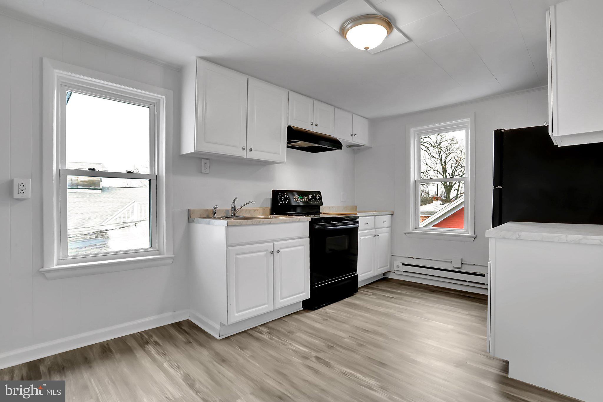 This completely remodeled ONE BEDROOM + DEN top floor unit features fresh paint and new LVP through out. Walk in to your large eat in kitchen, which opens up to an oversized family room. The den features built-in bookshelves and the bedroom a new ceiling fan. Off the kitchen on the other side, you will find the bathroom which has new vanity, toilet and light fixtures. Tenant pays electricity. Lease includes water, trash, sewer, and snow removal. Call property manager to show. Showings require credit score of 650 or better, a year employment history, income must be twice the monthly rent. No previous failure to pay, warrant of restitution, or evictions.