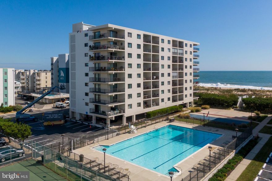 Give this great unit another look and make it yours before the spring real estate rush starts in January.  Owner says sell. This is the beach dream you have been waiting for.  Located in one of the best buildings in OC in the quieter North End.  Smaller, well managed building with more owners than renters.  Two generous bedrooms (second bedroom will easily hold two, queen size beds). 
 Enjoy the pool and tennis/pickleball court and the view of the ocean, just steps away.  You don’t need to move farther than your balcony to take in the fireworks at Northside Park. Buy it now and enjoy it through the winter and be ready for next season. Unit needs work and yet enjoy it until you are ready to make it your own.  Home is sold fully furnished including kitchen items. Ownership includes two parking spaces and a storage locker for your extra beach gear. Brand new primary bedroom window. Building is getting a face lift and new balcony railings in time for next season at no additional cost to the new owners.