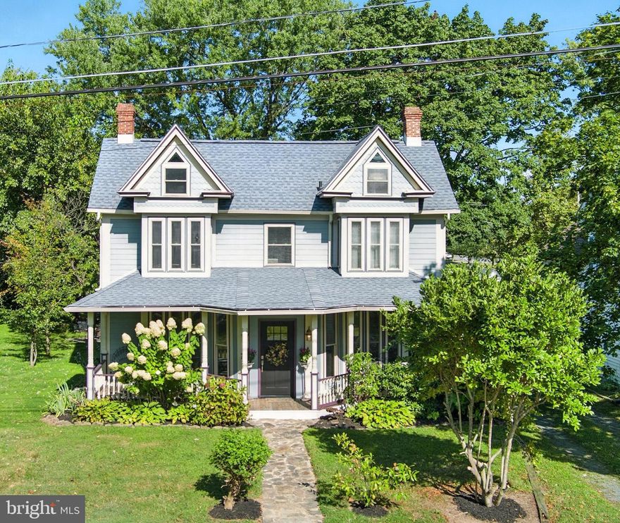 Fully renovated, spacious home with commercial or residential zoning use.  Extensive upgrades, all new appliances, bathrooms, engineered hardwood floors, hardiplank exterior, new roof, and much more! This home has been tastefully finished with high-end new and selective antiques, echoing a coastal antique style. You'll love cooking and entertaining in the fully updated kitchen and dining area, boasting new appliances and travertine stone floors. 3 bedrooms, each with an en-suite full bathroom. Downstairs has an additional full bathroom and plenty of space for guests.  Beautifully restored, classic front porch, spacious screened-in porch upstairs, and ample yard space. The property has incorporated the side parcel, which has a driveway cutout from the sidewalk.  Buyers have the option of creating a circle driveway, or simply keep the additional yard space for outside activities and enjoying with friends!
 Located in downtown Rock Hall, on North Main Street, in the heart of it all! Walking distance to many restaurants, shops, marinas and the Rock Hall Beach.