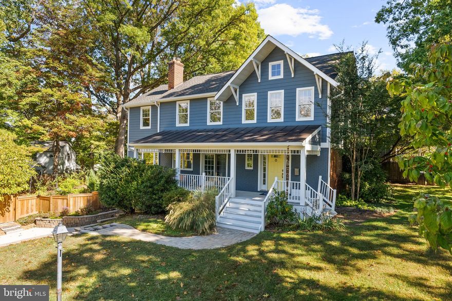 This beautifully reimagined four-bedroom Craftsman sits gracefully on an expansive corner lot, surrounded by a stunning designer garden with custom-laid stone patio, winding stepping-stone path, and elegant centerpiece fountain. A welcoming covered porch leads to light-filled formal spaces, a cheerful kitchen, and a versatile office that doubles as a main-level bedroom. The home offers four full bathrooms, including a serene primary suite with vaulted ceiling and two walk-in closets, plus three additional upper-level bedrooms each with generous storage. The finished lower level provides flexible living areas and direct access to the garage and driveway. Every detail—from the thoughtfully updated interiors to the lush outdoor setting—reflects timeless craftsmanship and modern comfort.
Donna Lee Gardens in Falls Church offers a perfect blend of neighborhood tranquility and urban convenience. Ideally located near Route 7, I-66, and I-495, residents enjoy quick access to Tysons, Arlington, and Washington, DC, with Metro stations and bus routes nearby. The neighborhood is minutes from shopping, dining, and grocery options at Founders Row / Modera Falls Church, and along Broad Street. Top-rated schools and parks enhance the community’s appeal, while the Broad & Washington and West Falls developments promise vibrant new retail, green spaces, and gathering spots that further elevate this well-connected enclave
