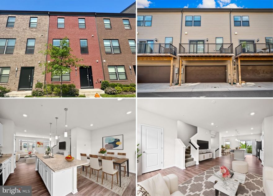 Brewers Hill 2-Car Garage townhome! Use our $20,000 incentive to buy with very little money out of pocket & buy down the rate to secure the lowest payment at this price point, 100% financing (no MIP) & no HOA dues for 1st 12 months when you use our preferred lender and title. Welcome to 612 Mozart Way, a stunning 2-bedroom, 2 full, 2 half-bath, nearly new townhome built by Lennar Homes in the newly available Refinery Row community of Brewers Hill. Inside, enjoy wide-plank flooring, an open-concept living space, designer LED lighting, and a private rear deck. The modern chef's kitchen boasts shaker cabinets, granite countertops, an oversized island, and stainless steel appliances. Spacious bedrooms feature large walk-in closets, while the primary bath includes a double vanity, granite counters, and tile flooring. Just 5 minutes from I-95 and I-895, this prime location offers walking access to Starbucks, Volo Sport Courts, shops, restaurants, parks, and Johns Hopkins. Enjoy peace of mind with approximately six years remaining on the builder's structural warranty. Contact the listing agent for more information. Additionally, qualifies for the Johns Hopkins Live Near Your Work 5k grant! Other grants & incentives may be available! Sample photos & virtual staging.