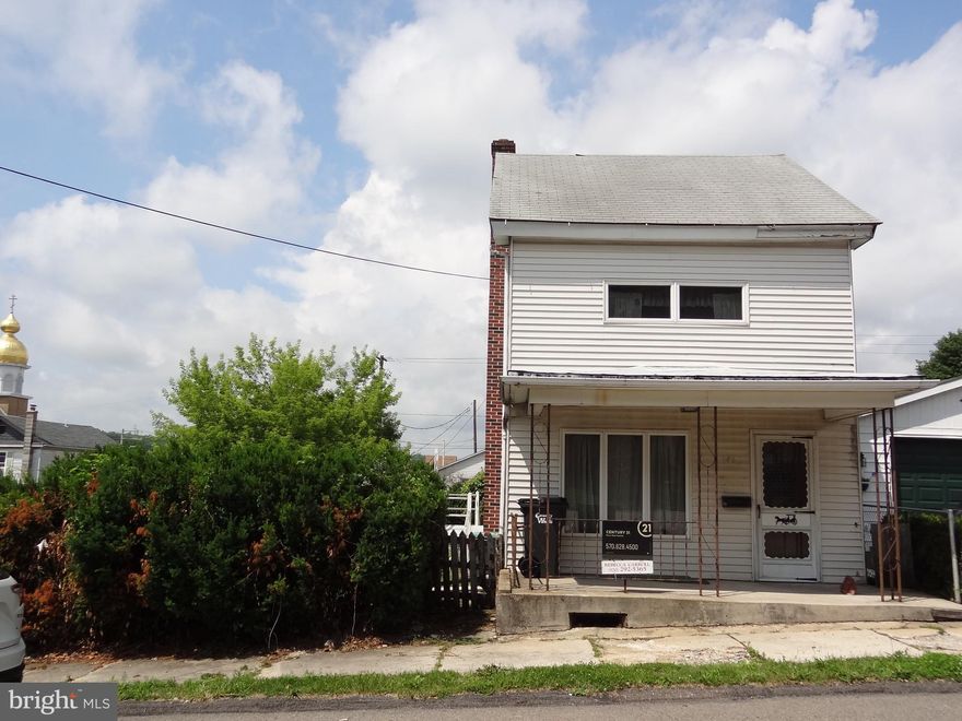 Property is being sold in "as-is" condition.  Large 50x150 (.17 acre) yard with 2-car detached garage.   Four bedrooms with plenty of built-in closets and storage in each.   The stand-up attic is good for storage or could be finished for additional living space/5th bedroom.   Large eat-in kitchen.  The coal furnace stopped working this spring - functionality is currently unknown.  This is a cash-only sale and the home is being sold in "as-in" condition with most of the contents of the home/garage remaining.