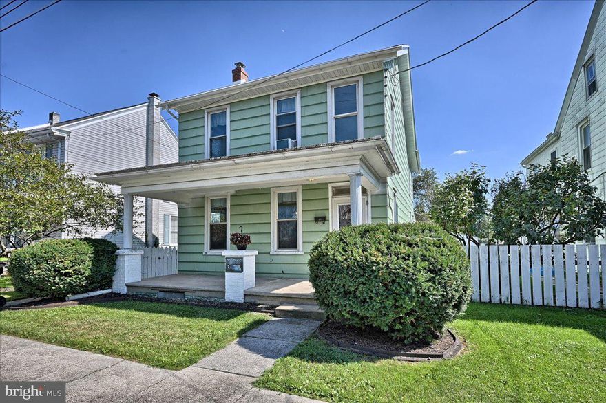 Appealing detached home in Cornwall Lebanon School District!  Fenced yard, detached garage, off street parking, Avon playground just out the back door!  When you walk into this home, you have a very nice entry area with columns and coat closet.  Large living room open space that could easily accommodate a formal dining table.  Nice kitchen with SS appliances which convey. Upstairs are 3 hall entered bedrooms, another full bath and a walk in closet.  No carpet in this home!  Outside is a fenced in yard, deck, and covered porch.
Short walk to Avon playground!  Main heating source is natural gas radiator heating on 1st and 2nd floor, electric baseboard heating on 3rd floor and wood stove in living room as additional heat source.