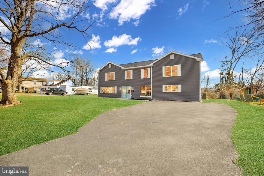 ***As of Feb 13, 2023, this home is OFFICIALLY COMPLETE and ready for it's new owner***Looking for a Large home with 5 Bedrooms 3 baths and plenty of room to roam?  This New Construction in Bensalem just might be what you have been waiting for.   This home offers a beautiful open floor plan with an 8' Quartz Island in the kitchen that can seat upto 5 comfortably.  Brand new Whirlpool SS appliances, Pot filler, Quartz counters, High end tile backsplash,  area for kitchen/dining room table, Entertainment area with wine cabinet and wine refrigerator,  ONE bedroom on first floor with a Full hall bath with Decorative Subway tile.  Large coat/storage closet.  On the other side of the staircase  is the living room area with large windows for the sun to shine through.  The backyard is partially fenced with a large covered porch  with C/F and storage shed that is approx 10x20.    Upstairs you will find 3 bedrooms, one would make a great office and the owners suite  (18x20)  with walk in closet and an en-suite that includes high end tile flooring, shower, tub and two quartz sinks.   Laundry area that has a cabinet with countertop  for storage and  folding .  Next is the hall bath complete with tub, beautiful title surround and  flooring.   The shed out back is newly sided with new roof and garage door for convenience.   Put this one that the top of your list!  Location of this home is perfect for getting to all major roadways, shopping., dining and Parx Casino