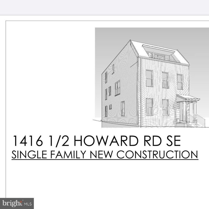 Is there a Development Opportunity in SE Washington DC | R-3 Zoned Lot with Approved Plans and ADU Potential?

Prime development opportunity in Southeast Washington. This large R-3 zoned parcel offers exceptional flexibility for residential construction and is being sold with approved plans for a single-family home with an accessory dwelling unit (ADU), providing an immediate by-right build opportunity.

The proposed build includes a 3-bedroom, 2.5-bath primary residence plus a 2-bedroom, 1-bath ADU, creating a powerful house-hack or income-producing property. Live in one unit while renting the other to help offset your mortgage, or use the ADU for extended family, guests, or long-term rental income.

Why This Property Stands Out

• R-3 zoning in Washington DC allows row dwellings and attached single-family homes
• Large lot size may support the potential for multiple attached residences, subject to subdivision and District approvals
• Approved architectural plans included, saving months of design and planning time
• By-right construction potential for faster development timelines
• Ability to customize finishes and design selections

Ideal For

✔ Residential builders and developers
✔ Investors seeking DC development opportunities
✔ Buyers interested in house hacking with an ADU
✔ End users wanting to build a custom home in Washington DC

Multi-Lot Development Opportunity

Three additional nearby parcels are available, creating a rare opportunity to assemble up to four buildable lots in Southeast DC:

• 1416 Howard Road SE
• 1417 Morris Road SE
• 1415 Morris Road SE

Buy one, multiple, or all four lots to maximize development potential.

Located in a rapidly evolving section of Southeast Washington DC, this property offers strong long-term appreciation potential and convenient access to major employment centers, transit, and redevelopment corridors.

Buyer to independently verify zoning regulations, density, subdivision potential, permits, and development feasibility with the District of Columbia.
