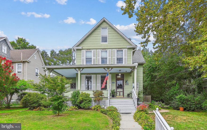 Multiple offers received -Offer Deadline Monday 9/11 @ 2:00PM. Welcome to this spacious and inspiring 4 bedroom, 2 full bath Folk-Victorian home. Beautifully maintained over the years, with impressive original features and 2 kitchens, the elegant “Ely House” is loaded with character, and has a rich history (it was originally owned by two English teachers, the Ely’s, when built in 1905.) The inviting wrap around porch, front parlor (complete with pocket doors), generously sized dining room, and rear deck are all perfect spots for both entertaining guests or just relaxing. With two kitchens and baths, this home is suitable for a variety of living situations. The original Buckingham slate roof has been maintained regularly. (Buckingham slate is some of the best & most durable slate from WV). Recent roof over the 2nd porch, rebuilt chimney & new copper flashing, the large basement is waterproofed with two sump pumps, lots of storage, high ceilings and walkout stairs, plus there is a fantastic staircase fire escape up to the third floor! After WWI a sewing room was  enclosed/added to the west side porch. One of the owners is a retired home improvement contractor who has seen to the exceptional maintenance of this property. The expansive rear yard is a double partially fenced lot– lots of room for your dog/s to roam AND your dream garden to be planted! Conveniently located in the sought after Westfield area of Hamilton, this large and alluring residence is ready for new owners.