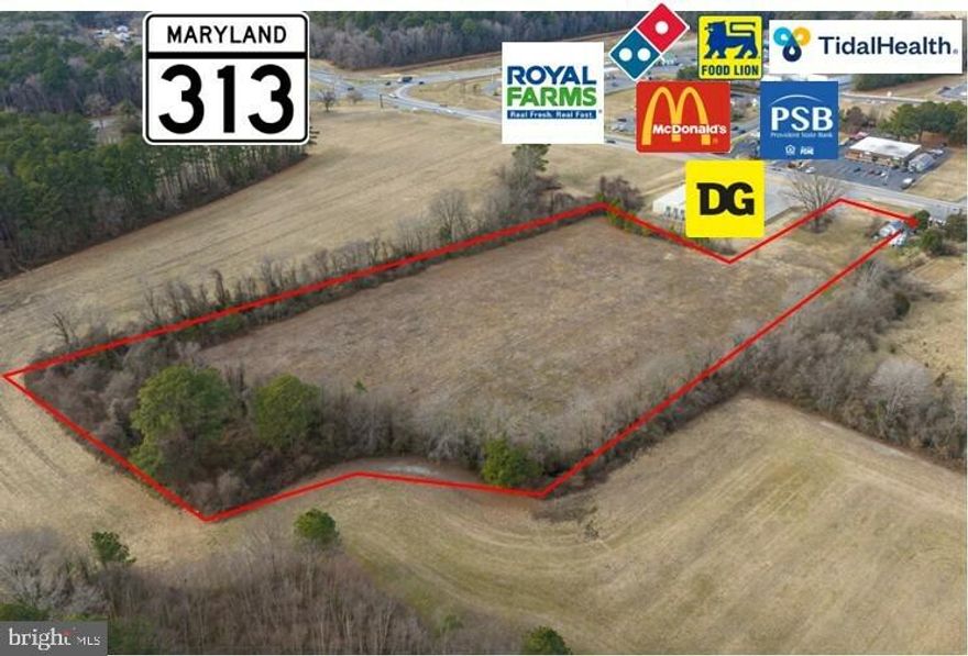 5.3 acre site on Bloomingdale Avenue, Federalsburg. Situated next to Dollar General, across from Provident
State Bank and very near Royal Farm Store and McDonalds. Contains 3 parcels sold as a package. Public
utilities to the property. Shared access with Dollar General. C1 Commercial zoning allows a wide variety of
uses including: office, general business and professional uses, banks, clinics, hotel, motel, retail, self
storage,  car wash, laundry - Subject to site plan review and approval.