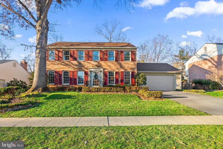 Open House Sunday March 3 from 2-4PM ......NEW PRICE........Located in the highly sought-after Fallsmead community, 1427 Fallsmead Way offers the ultimate in suburban living.  This incredible brick front colonial home features 4 bedrooms and 2.5 baths, as well as a 2-car garage. Real wood floors grace the upper two levels, adding timeless charm and elegance.  The main level offers generously sized rooms including separate Living and Dining Rooms perfect for entertaining, an extended family room with lots of windows added to enjoy the picturesque backyard views and a cozy gas fireplace to curl up next to on a cold night.  French doors effortlessly connect the family room to the sunroom, creating a seamless indoor-outdoor flow. Stepping into the large 4-season sunroom with its stone flooring (below the current vinyl flooring), providing a tranquil retreat and beautiful views of the owner inspired landscaped backyard that seamlessly merges with parkland.  The kitchen has been tastefully remodeled with solid cherry cabinets, quartz countertops and tile flooring, adding a touch of sophistication to the heart of the home. Additionally, all three bathrooms have been meticulously redone, offering a blend of modern elegance and functionality.  The finished basement includes a spacious finished room, a utility room and ample storage space, enhancing the home's functionality. Outside, a premium fenced level lot creates a private oasis. Community amenities include a 17-acre park with walking trails, playgrounds, tennis courts, and an inviting outdoor pool set around a serene lake.  Enjoy the convenience of being close to downtown Rockville, multiple metro stops, Park Potomac, and Pike and Rose shopping and restaurants, with easy access to I-270 and 495.  Close proximity to all 3 schools  - Fallsmead ES, Frost MS, and Wootton HS.  Indulge in a lifestyle with friendly neighbors, comfort, and natural beauty at 1427 Fallsmead Way.