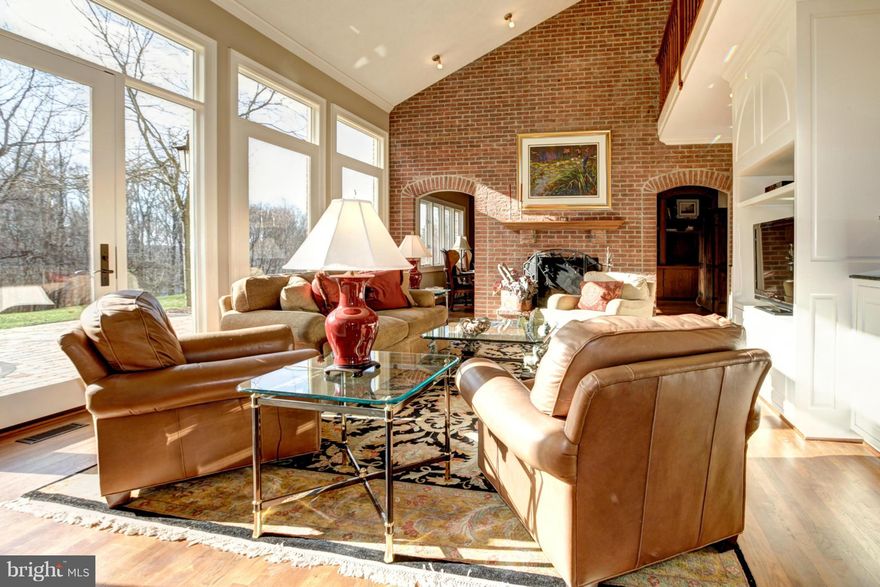 **REDUCED IN PRICE!!! Don't miss out on this fabulous, custom built home in serene setting... filled with sunshine +beautiful renovations throughout. Walls of glass in spectacular Family room. Beautifully appointed rooms with quality detail. High ceilings, hardwood floors. Superb Master BR Suite with renovated Master BA.. Fin.LL with 5th bedroom/Bath. No other one like this!!