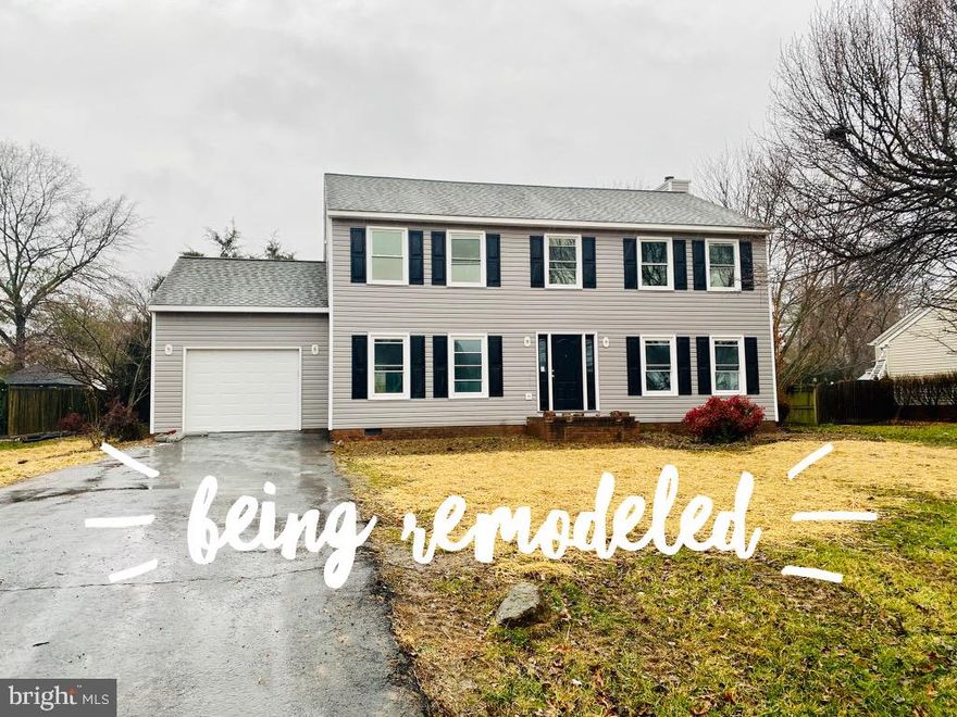 A MUST SEE! Gorgeous remodeled home in Beauclaire Plantation.   4 bedrooms, 2.5 bath colonial with new vinyl siding, new gutters, new flooring, new kitchen, new baths and landscaping.  Formal living and dining rooms.  Kitchen with beautiful ivory soft close cabinets, stainless steal appliances, granite counters, farm sink, and breakfast bar.  Family room with fireplace.  Master suite has a large shower with tile surround and double bowl vanity, walk-in closet plus his/her closets.  Garage with new garage door opener.  Deck off rear of home.  Beautiful flat lot with fresh landscaping.