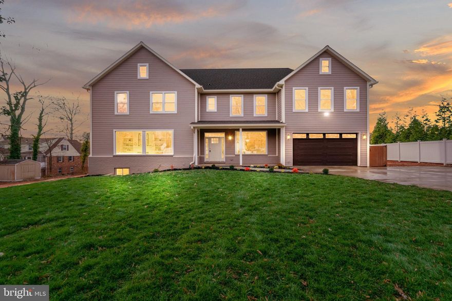 Discover the epitome of modern living in this brand-new construction nestled at the end of a serene street in a quiet Alexandria neighborhood with no HOA. Boasting a sprawling half-acre lot, this exquisite home is a commuter's dream, just minutes away from 395, 495, metro stops, and an array of shopping and dining options in the Kingstowne area of Alexandria. With 6 bedrooms and 2 bonus rooms, this residence provides room for all with unparalleled flexibility, allowing for home offices or workout spaces to suit your lifestyle.

The main level effortlessly blends comfort and sophistication with its thoughtful design. As you step inside, you'll be greeted by an abundance of natural light filtering through the large, picturesque windows, creating a bright and open atmosphere and highlighting the stunning hardwood floors. In the family room, the elegant electric fireplace becomes the focal point, adding a touch of warmth and style to the living space. The formal dining room sets the stage for intimate gatherings, while a bedroom with an ensuite bath provides a private retreat for guests or family members. The gourmet kitchen is a practical yet stylish haven for culinary enthusiasts. Equipped with new stainless-steel appliances, including a convenient microwave drawer, granite countertops, and ample storage, it combines modern functionality with tasteful design. Discover the perfect balance of comfort and practicality on the main level, where every detail is curated for both everyday living and occasional entertaining.

The upper level is a sanctuary with 4 thoughtfully designed bedrooms. Among these, the luxurious primary suite stands out, boasting a walk-in closet and an ensuite bath that exudes opulence with a soaking tub, seamless glass large walk-in shower, and a hands free flushing toilet/bidet. Additionally, two bedrooms share a convenient Jack and Jill bath, enhancing the functionality and privacy of the space. Another bedroom on this level offers the luxury of an ensuite bath, providing an added layer of comfort and convenience. The loft area and a well-placed washer and dryer complete this level, ensuring both style and practicality.

The lower level is an entertainer's paradise with an additional bedroom, a recreation room, a full bath, and two bonus rooms, ideal for a workout area, office or whatever you can dream of. The walk-up entrance to the basement adds a unique and practical touch to the home's design, offering easy access and enhancing the overall functionality of the space. Speaking of the basement, envision the possibilities with a potential ADU (Accessory Dwelling Unit) conversion. This space opens up exciting opportunities for additional living quarters, a home office, or a rental space, making your home truly versatile and accommodating. Custom woodwork trim adds a touch of craftsmanship throughout the home. The oversized garage includes a convenient mudroom area. Enjoy the convenience of a multi-car driveway, providing you with extra parking spaces for both residents and guests. No need to worry about parking hassles – you'll have ample space for everyone. With two zones for air conditioning, this home ensures optimal comfort year-round. Immerse yourself in luxury, convenience, and space and make this Alexandria gem your home sweet home!
