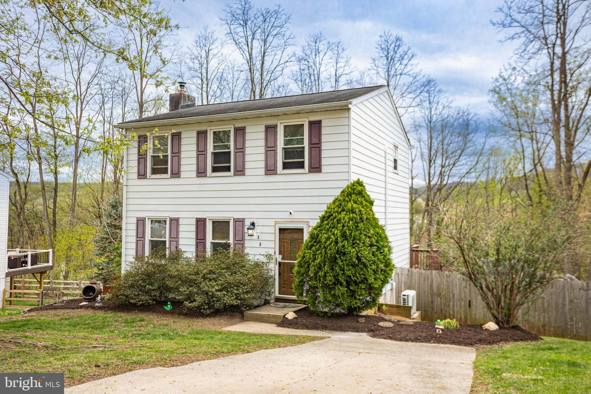 Great Opportunity to own an affordable Single home in Boyertown. This classic 3 bedroom and 1.5 bath two-story is characterized by small-town charm and curb appeal! Features include separate living and dining rooms with slider doors to your partially covered wooden deck with a ceiling fan, kitchen with tiled backsplash and island, and powder room on the first floor. Upstairs are your 3 bedrooms and a full hall bathroom. The lower level has a laundry room, workshop area, and partially finished basement offering extra living space that can be used for entertaining, office space, a game room, a gym, and so much more. The walkout basement takes you to your covered concrete patio with a hot tub. Enjoy the perfectly sized yard for gatherings and cookouts. Park in your private driveway or on the street. This home is well-kept! Needs a little TLC to make it your own. While this hidden gem in Brookview is an amazing buy, the Property is being Sold Strictly AS IS and NO REPAIRS will be made. Close to Routes 73, 100, and 562. Schedule your showing today!