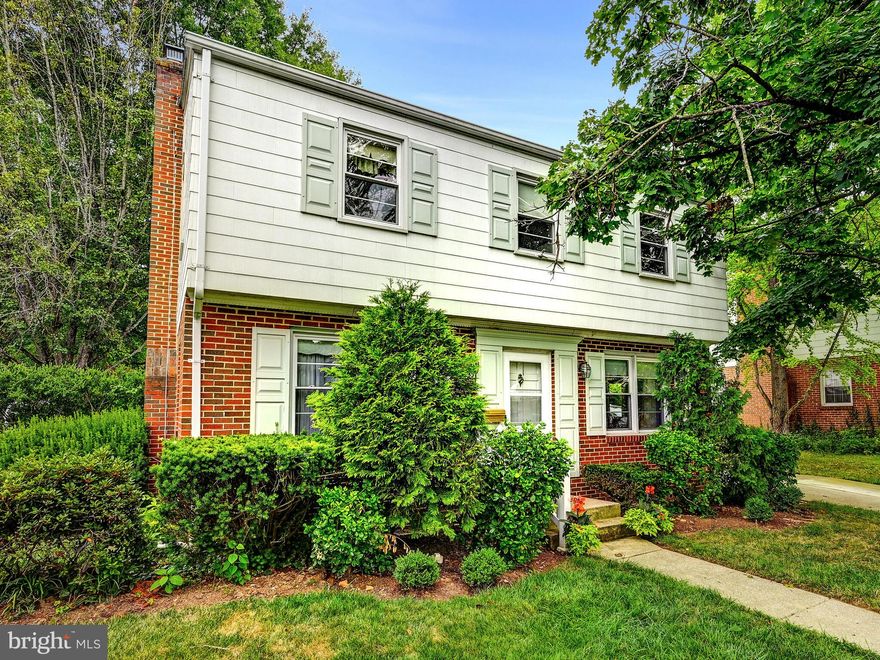 Adorable Four Bedroom Colonial home situated on a Cul de Sac street in the Villa Vue East, Country Club Park, Lutherville Community awaiting your finishing touches. Great location! 

Offering Four bedrooms, full bathroom and two half-baths. The primary suite includes a private half-bath. Large full bathroom on 2nd floor has an upgraded tile surround and floors, large vanity with ample storage & pull-out drawers, a full-size deep linen closet, newer tall toilet. Additional linen closet in hallway as well for more storage. Both half-bathrooms still have the retro-trendy black and white tile intact. Brick gas fireplace in the 1st floor living room, and walk out to the heated four-season room, formal dining room includes a pocket door. White 42" kitchen cabinets, eat-in breakfast bar, with additional cabinet storage underneath. Natural gas stove, garbage disposal, convenient side kitchen entrance for the ease of unloading packages into the kitchen from the extra-wide driveway. Solid hardwood floors under all wall-to-wall carpet. Water filtration system for the whole house. Enjoy all four seasons in the heated Sunroom off the living room with full windows and screens, allowing more living and entertaining space. Half-bath on the first floor, right next to the kitchen and pantry closet. Walk down to the finished basement and you will find a retro feeling of finished additional living space, as well as the laundry room and back storage area. Convenient basement exit with a covered exterior stairwell. Secure entry doors. Enjoy entertaining outside in the rear fenced in yard. Generous Storage Shed in rear of yard with window and double doors for ease of storage. Natural light filled rooms. Low traffic street with mature trees and ease of walking distance to local park in West Lutherville.