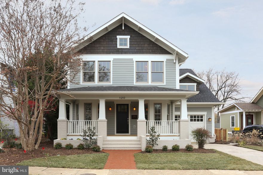 Beautifully renovated Del Ray beauty! Top of the line finishes throughout this 5 bed/4.5 bath home. Four bedrooms upstairs with three full baths. Large master with en suite bath - gorgeous Carrara floors, soaking tub, double vanity and separate shower. Main level with gourmet kitchen, large island, family room with wood burning fireplace, separate dining room, half bath and mud room with custom storage. Lower level with recreation room, bedroom and full bathroom. Attached one car garage! Private, large fully fenced backyard with deck.