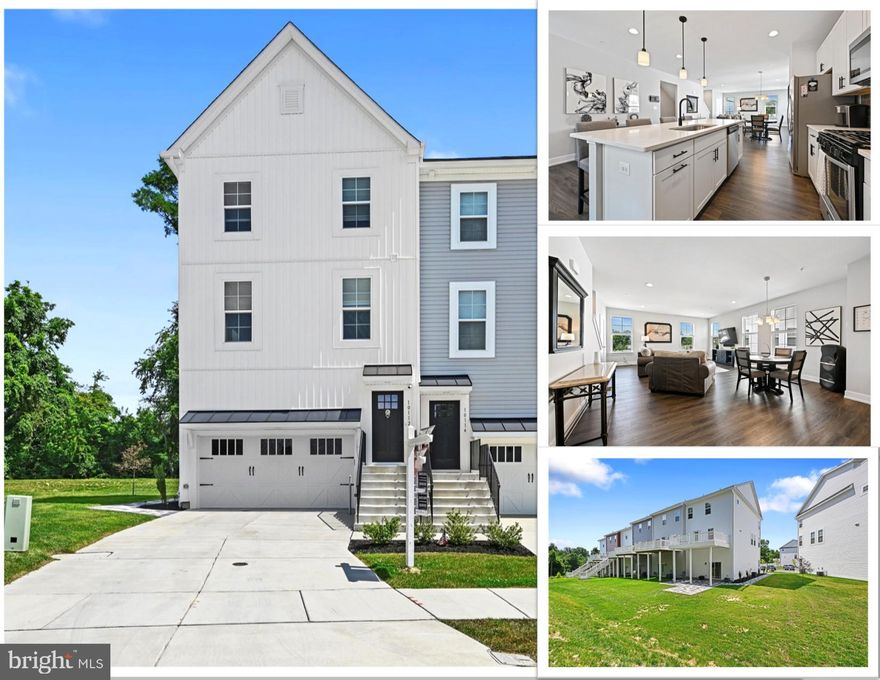 This lovely 22’ wide townhouse features the Sea Biscuit floor plan with a front load two car garage offering three finished levels designed for luxury and modern-day living! 

The 1st floor features a large 2 car garage and a posh family room complete with an electric fireplace complete with a stacked stone surround enveloping the flat screen television (included).  Don’t miss the wood accent wall, that breathes more life and character into this magnificent room.  All this opening to the paved patio enjoying the view of the mature trees.  

The 2nd level truly embraces the contemporary open floor plan.  The kitchen is adorned with white shaker cabinetry, complimented by white Silestone counters and a sophisticated gray subway tile backsplash, a spacious pantry, a center island offering plenty of seating with pendant lighting, stainless appliances, and plenty of space for a dining/seating area.  

Gorgeous luxury flooring is present throughout the second floor.  The end of group model affords the lucky owner an abundance of natural light through the side windows to embrace this modern floor plan.

The upper level offers an owner’s suite complete with a walk-in closet, ceiling fan, and a luxurious bath with dual sinks, gorgeous walk-in shower with decorative tile. There are two additional bedrooms, both with ceiling fans and the laundry is located on the upper level.

Welcome Home to The Village at Gunpowder Falls! A fantastic blend of convenience (access to shopping and major interstates) while being nestled away in a quite enclave on the edge of scenic horse country and the scenic reservoirs.