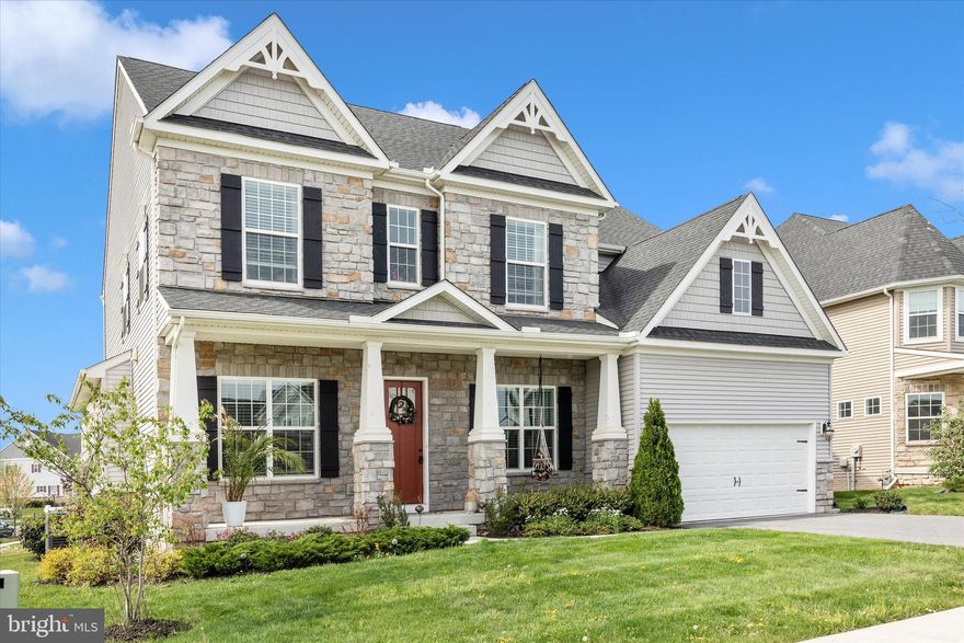 OPEN HOUSE ***  April 18   Sat. 12-3-PM *** Elegant Colonial Home in Kellerton Community ** Discover luxury living in this like-new 4-bedroom, 2.5-bath Colonial on a coveted corner lot with over 5200 Sq ft. Designed with an open floor plan and soaring 10-foot ceilings, this home bathes every room in natural light and sophisticated style.  The gourmet kitchen showcases quartz countertops, a large island, gas cooking, walk-in pantry, butler's pantry, and custom cabinetry. An adjacent sunroom expands your entertaining options. The expansive living room centers on a fireplace and flows seamlessly into a formal dining room, while a dedicated office or flex room adapts to your needs.  Gleaming hardwood stairs with iron spindles, custom inlays, wainscoting, recessed and pendant lighting, crown molding, and panel doors create an air of refined elegance throughout. The entire home features premium flooring and custom-built finishes.  The luxurious owner's suite includes a spa-like tile bathroom with a generous shower, quartz dual vanity, and walk-in closets.  Full walk-up basement oversized 2-car garage with workshop and storage, fenced backyard, and newer Trex deck. Home systems include a whole-home humidifier, sprinkler system, and water treatment system. Amazing community amenities including a pool.  Convenient proximity to shopping, dining, and major commute routes. This is a must see!!