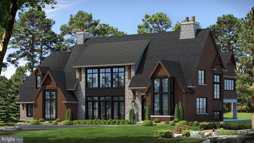 1247 Country Club embraces the rich architectural heritage of old English vernacular architecture, but lightens the style with the introduction of glass, high ceilings and modern accents  Interrupting the old and ushering in a more modern and stylish architectural future.Country Club Lane offered Weiss a unique opportunity to blend styles of old and new.  The lots unique shape and generous size allowed site planning and architectural design to be centered on the concept of infusing maximum sunlight into the floor plan and blending indoor and outdoor spaces. Extraordinary sunlight and blending indoor and outdoor space evoked visions of Napa Valley, allowing Weiss to embrace the rich architectural heritage of old English vernacular architecture prevalent throughout the Main Line while lightening the style with the introduction of glass, high ceilings & modern accents.  A monochromatic color scheme keeps the color palate quiet... layered, varying textures and natural materials work together to create a look reminiscent of a luxury boutique hotel or of a Napa vineyard estate.  Home is not complete.  Estimate completion is Spring 2020