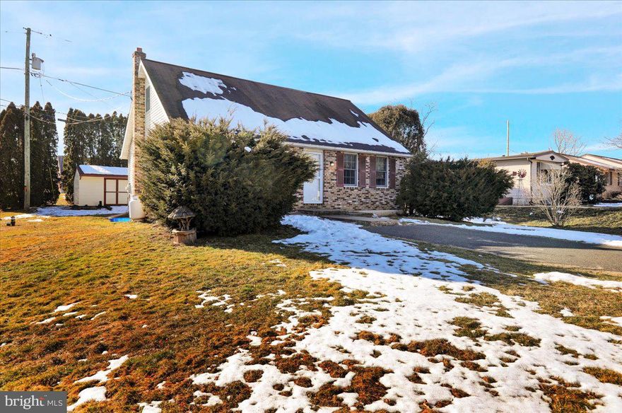 All offers due by Sunday Feb 25  12:00 noon. Attractive and affordable, this 4 BR 2 BA cape cod located on a dead end quiet street is being offered for the first time by the original owner. As soon as you enter the home you are greeted with a nice sized living room with built in AC unit leading to the large country eat-in kitchen featuring an abundance of cherry cabinetry, stainless refrigerator and propane gas stove. The master bedroom with large closet is located on the first floor along with a 2nd BR and full bath. Upstairs you will find another full bath and two more bedrooms, one that was was utilized as a full guest room. The full basement has a washer dryer hookup, utility sink and bilco door for easy exterior access. All windows are quality Anderson double pane. The oil furnace and water heater are just 3 years old. There is an exterior door from the kitchen to a wood deck, perfect for your grill, overlooking the open backyard. There is also a spacious storage shed for your lawn equipment, tools and garden needs. The home does need some cosmetic TLC and is being sold as is and priced accordingly but what an opportunity awaits the new owner. Close to shopping, dining, prof. Offices, Rts 100, 73, 663 and Swamp Pike.