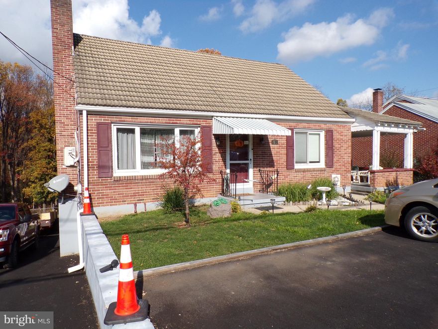 Beautifully maintained 3 bedroom cape in Muhlenberg Twp with full bath on both 1st and 2nd floors including a commode in the finished basement.  Basement is also equipped with a wet bar and pellet stove which was converted to wood burning.  This home has beautiful hardwood flooring throughout and newer tile flooring in the kitchen.  Recently added to the dwelling is a large covered rear deck and a front parking area that can accommodate 4 vehicles.  This area was just remacadamed.  All appliances are included except the refrigerator in the lower level and one of the 2 washing machines.  Some other amenities include 2 sheds, lifetime roof, newer hot water heater and fuel oil tank, replacement windows, new mini split in living room that will cool/heat the entire first floor, large fenced in yard and ample off street parking for 6+ cars, replacement. Settlement to be after the holidays.