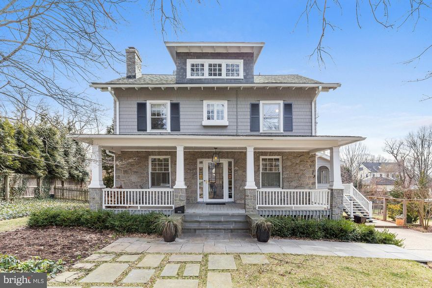 Charming home on 1/2 acre lot in HEART of Somerset.Welcoming front porch, large living rm, kitchen w/ breakfast rm, spacious dining rm & light-filled family rm.Upper level features serene Master Suite w/ private deck & 3 additional BRs. Top level playrm/guest rm w/ full bath.Room to expand/add pool & still have great yard. Town pool, tennis, basketball & more.Walk to Friendship & Beth.OH 3/20 1-4