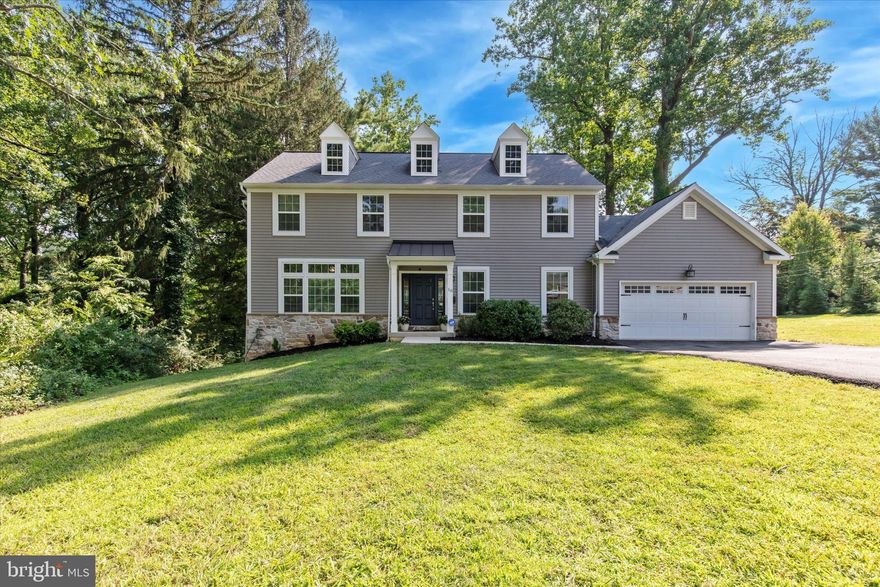 Welcome to 10 Robins Ln, a 9  year young and updated 4-bedroom, 2.5-bath Colonial home located in the heart of Berwyn—within walking distance to both the middle and high schools in the top-rated Tredyffrin-Easttown School District.   Enter this stately colonial and you are welcomed by a modern open floor plan, tall ceilings, large windows, updated finishes and fresh paint throughout. The gourmet kitchen features modern finishes, quartz countertops, new appliances, peninsula seating, and opens to the bright, welcoming living room with fireplace and the dining spaces, perfect for entertaining and everyday living. A large home office/study offers a quiet retreat for working from home or homework sessions. A generous mudroom off of the 2 car garage helps keep daily life organized and offers an abundance of storage. Upstairs, the spacious primary suite includes a fully renovated spa like bath with double vanity, marble tiled walk-in shower, frameless glass shower door, private water closet and a generous outfitted walk-in closet.  Three additional bedrooms share an updated hall bath with double vanity, ceramic tile tub/shower combo and LED lit mirror.  A second-floor laundry room with full sized washer and dryer and large storage closet adds convenience. The finished basement provides additional flexible space for a playroom, gym, or media room, plenty of storage and outside access. All of this is set on a quiet wooded corner lot. This move-in-ready home combines comfort, function, and an unbeatable location.  Prior to the seller's purchase this home was taken down to the foundation and a new home built on that foundation.  All systems and mechanicals were replaced-  everything is maximum 9 years old and many updates have been done since!