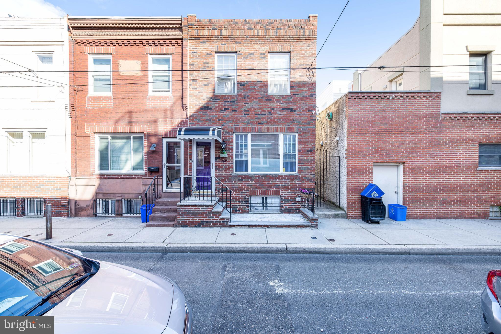 Very well-maintained end of the row home in Girard Estates. Enter through a foyer to the spacious living and dining room. The first floor also features an eat-in kitchen, powder room, and opens to a beautiful large backyard with access to a side alley. The full basement provides plenty of storage or can easily be finished to add extra living space! The second floor features bedrooms with ample closet space, two bedrooms with one of them that is currently being used as office space that can be transitioned into a third bedroom. There is a full bathroom on this level as well. This house is located in a great area with an excellent transit score close to all public transportation. It is highly bikeable and is a walker's paradise with a Walk Score of 94. Just a block away from South Philadelphia institutions Potito's & Cacia's bakeries, Primo Hoagies, Homegrown, and while being close to the Stadium District, Live Casino, and a short walk to Marconi Park, coffee shops, convenience stores, and many great restaurants!