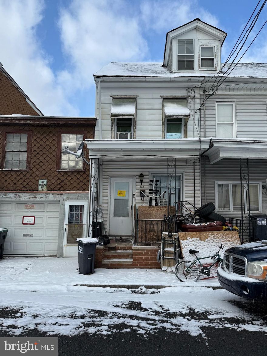Welcome to 1117 E Market St located in Mahanoy City. This property features two bedrooms and one bathroom. It is currently vacant perfect for making a rental bring your ideas and tools! Schedule your showing and make this property yours!