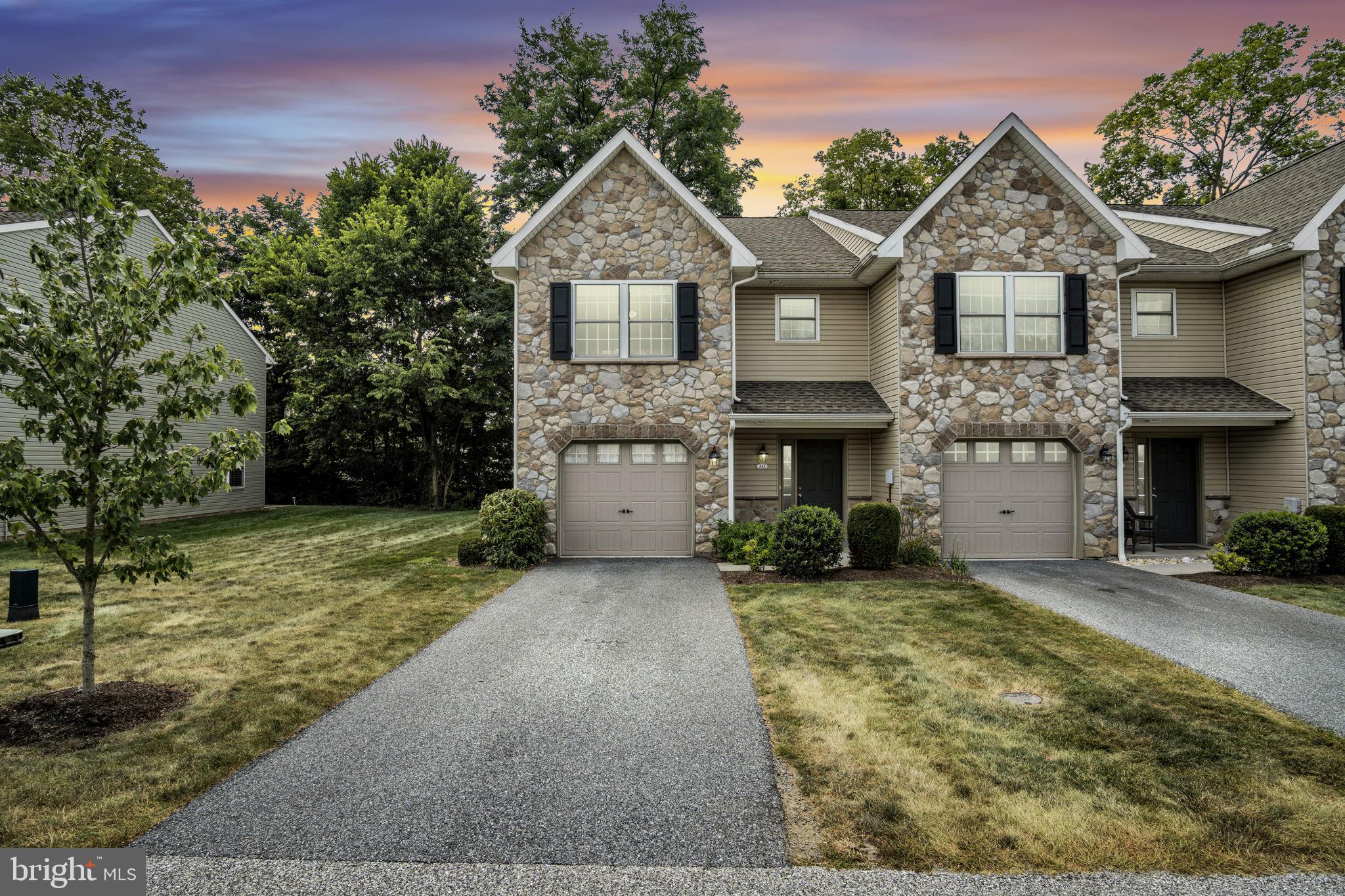 Melbourne Place offers a desired end unit with beautiful palladium window in the master bedroom and a 3 bedroom and 2.5 bath home. Kitchen has an island, roomy pantry and great, functional layout. One car garage. This community is so very close to all major highways, new shops and restaurants of Legacy Park and downtown Mechanicsburg. Don’t miss this one and put your touches on it to make it your’s!