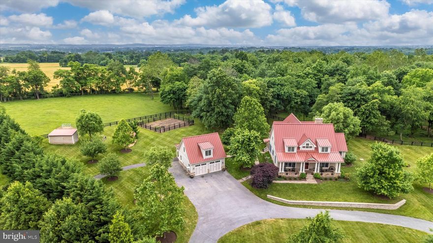 This custom Texas country style cape cod is just what you've dreamed of. No detail has been missed in this well appointed custom home.  Nestled on 20 secluded acres, this home features 4 bedrooms, 3.5 bathrooms with an open concept and main floor primary suite. When you are done enjoying the stunning mountain views from your front porch,  come inside  to the great room w/ 9 foot ceilings, wood burning fireplace with floor to ceiling stonework and custom wood beam mantel. Continue enjoying the views from your main floor office space featuring  board and batten  details. The kitchen features Soapstone countertops, custom cabinetry and a commercial grade JennAir stove, farmhouse kitchen sink and walk-in pantry. Widened 32" doorways lead you to the spacious primary suite with walk-in closet, and bath with clawfoot tub, dual vanities, and custom neutral tilework throughout. Connected to the primary suite is a bright sunroom with elevated ceilings, floor to ceiling windows and access to the freshly painted deck & back yard. The sunroom directs you back to the inviting living room for convenient access to the entire main floor. Upstairs,  you will find a family room flexible area perfect for additional office space, crafting, library or lounge space. A neutral full bathroom is available for two spacious bedrooms. A third larger bedroom features an en-suite bathroom with separate soaker tub and standing shower.  The lower level of this home is finished openly with a second wood burning fireplace with stone veneer.  A large unfinished area contains rough-in for another bathroom as well as ample room for additional finished space and an enclosed sound sensitive music room.

Now, let's head outside - this stunning property is sure to win the heart of any outdoor enthusiast. After a brief, peaceful walk from the home, you will come upon a 1.5+ acre fully stocked pond fully. The pond has a large fish feeding ring, a unique grass dock-like walkway, as well as an intended waterfowl habitat nestled directly under geese and duck flight patterns. The distant property surrounding the pond is fenced with no climb wire fencing.  Electric has been run to the pond area.  Heading towards the back of the property, you can enjoy several acres of secluded woodland, with ample space for tree stands, or hacking trails perfect for both horses and hikers. There are multiple recently board fenced pastures and a fenced rear yard area. Property is well suited for various types of livestock.  The pastures feature run-in sheds currently used for cattle but can easily convert for horses++.  

The detached garage perfectly compliments the home and has excellent workspace inside and an additional unfinished loft area. Large double doors access the backyard from the rear of the garage with an overhang overlooking the backyard which would be an excellent space for a future pool. 

LOOKING FOR MULTI-DWELLING OR MULTI-GENERATIONAL OPPORTUNITY? MLS MDFR2021262 - 10099 MASSER RD -  IS DIRECTLY CONNECTED TO THIS PROPERTY BY WAY OF ASPHALT PAVED WALKWAYS! 

This is an easy property to love and will not disappoint!