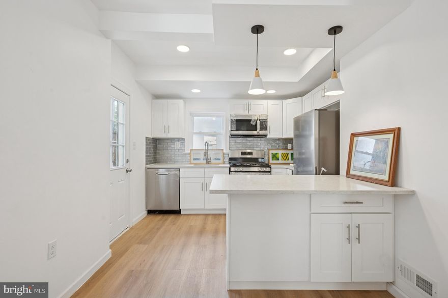 Complete renovation, 3 bedrooms, one and half bathrooms, clean and dry basement, central AC. The main level contains the open flooring for good spaced living room and beautiful kitchen. Besides the AC, all of refrigerator,  oven, heater system, and dishwasher are brand new.  All electric wires and all plumbing systems are new too.