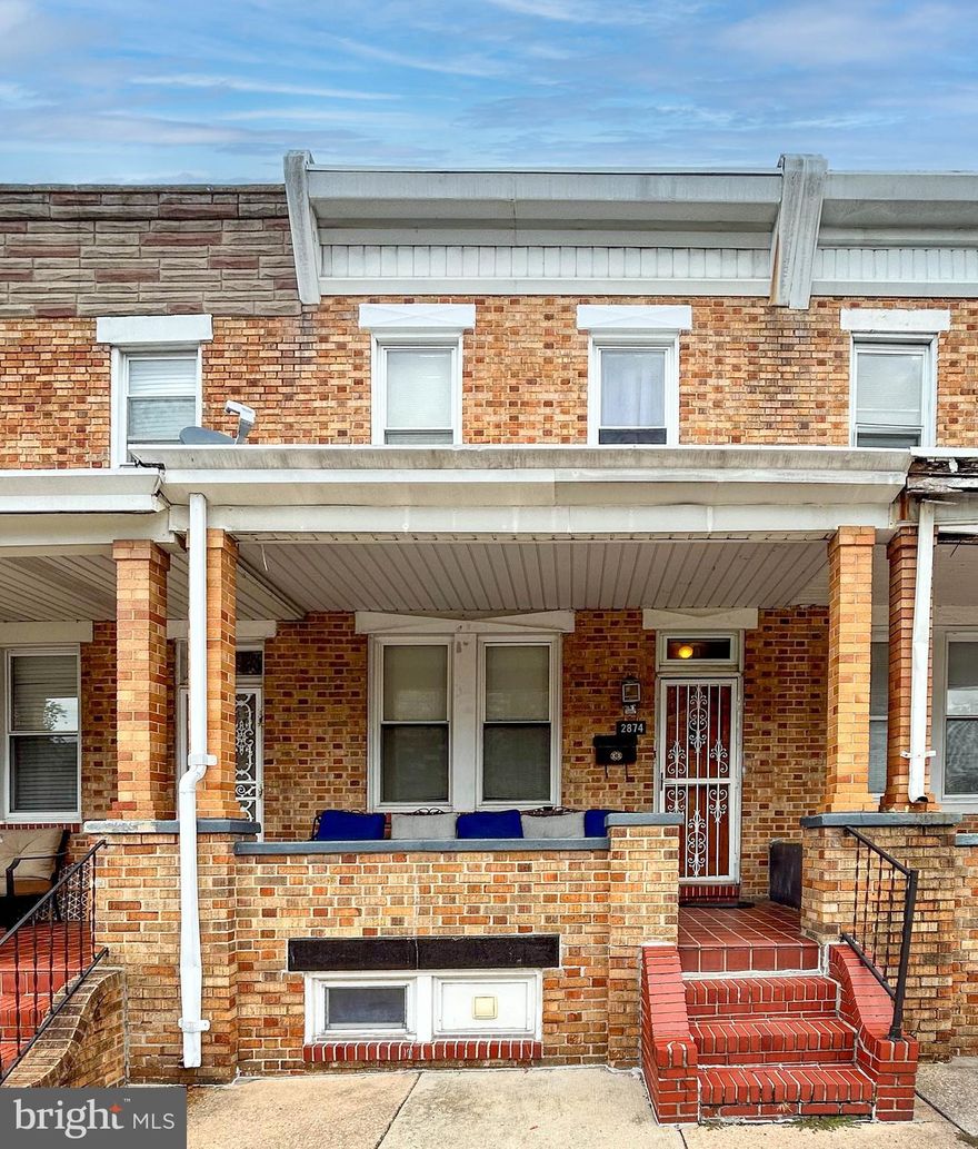 PLEASE DO NOT DISTURB THE TENANT BY KNOCKING ON THE DOOR OR WALKING ON THE PROPERTY. List price is Opening Bid At The Online Only Auction Sale - Auction ends ends Tuesday, October 17, 2023 at 12:00 PM. Porchfront Townhome in the "Belair-Edison" Neighborhood of Baltimore City improved by 3 bedrooms and 2.5 bathrooms. The main level of the home includes a living room, dining room, den area with access to a deck and a half bathroom. The Upper level includes 3 bedrooms and 1 full bathroom. The lower level is a fully finished basement with a full kitchen, rec room, laundry area, full bathroom and utility area. According to SDAT the Above grade living area is 1,380+/- sq. ft.; total below grade 345+/- sq. ft. Section 8 Tenant. Current Gross Monthly Rent: $1,400. Current Gross Scheduled Annual Rent: $16,800. Section 8 pays $1,400/monthly. Tenant pays BGE & Water. Additional Features: Fenced in Yard-A/C-Wood & Tile Floors throughout home.