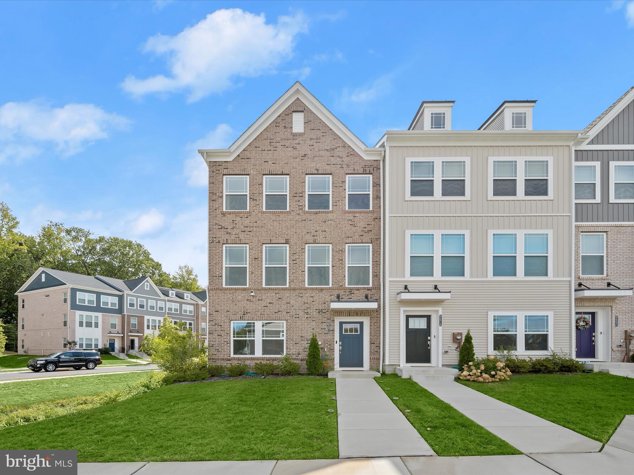 6876 Barrowfield Place, Bryans Road, MD – Listed at $460,000. Why wait for new? This meticulously kept end-unit brick-front townhome was built in 2023 and offers 3 bedrooms, 2 full and 2 half bathrooms, a kitchen with an oversized island, granite countertops, and stainless steel appliances. The spacious primary bedroom features a tray ceiling and a walk-in closet. Additional highlights include a 2-car garage and an abundance of natural light. This home also offers a 5.5% VA assumable loan.