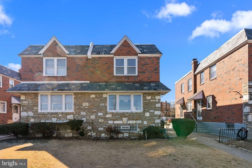 Welcome to this well-maintained 3 bedrooms and 1.5 bath stone and brick twin in the  Rhawnhurst section of Northeast Philadelphia! Pride of ownership is shown throughout. Come check out this updated kitchen that features beautiful cabinets and granite counter tops which also has an eat in area. There is a spacious dining room for entertaining family and friends. A large living room that let's in a lot of natural lighting and has ceramic tile flooring and half bath is also on the first floor. Upstairs there are 3 ample size bedrooms and a bath with a Jacuzzi bathtub.
Walk downstairs to a nice sized finished basement for extra space and many other possibilities with a separate laundry room area and a garage space that has been closed off for extra storage but can be possibly converted back into a garage. Washer, dryer and refrigerator included.  Rear driveway for 2 car parking. Close by to shopping centers, restaurants and all major highways. Schedule your appointment today!