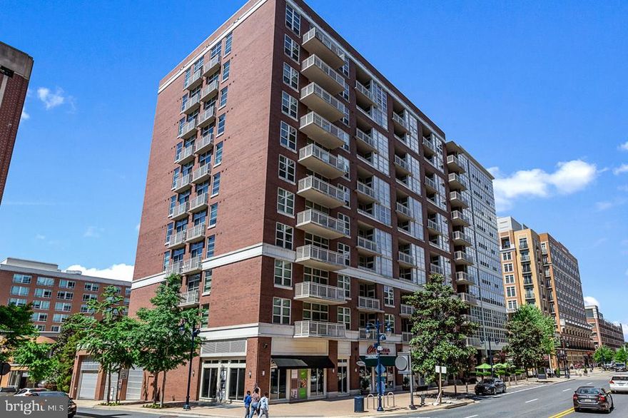 One of the largest two bedroom condominiums with over 1,222 sq ft and a large private balcony. Interior finishes include a fabulous upgraded kitchen package with all stainless steel appliances and granite counter top; hardwood flooring in foyer, living and dining areas; spacious living room with floor to ceiling windows, plenty of storage space with large walk-in closets and more. Housed in the Fleet Street Condominium located in the downtown area of National Harbor. On-site building property manager and concierge. Rent is inclusive of TWO garaged parking spaces (PS # 138 and # 141).  Available for immediate occupancy.