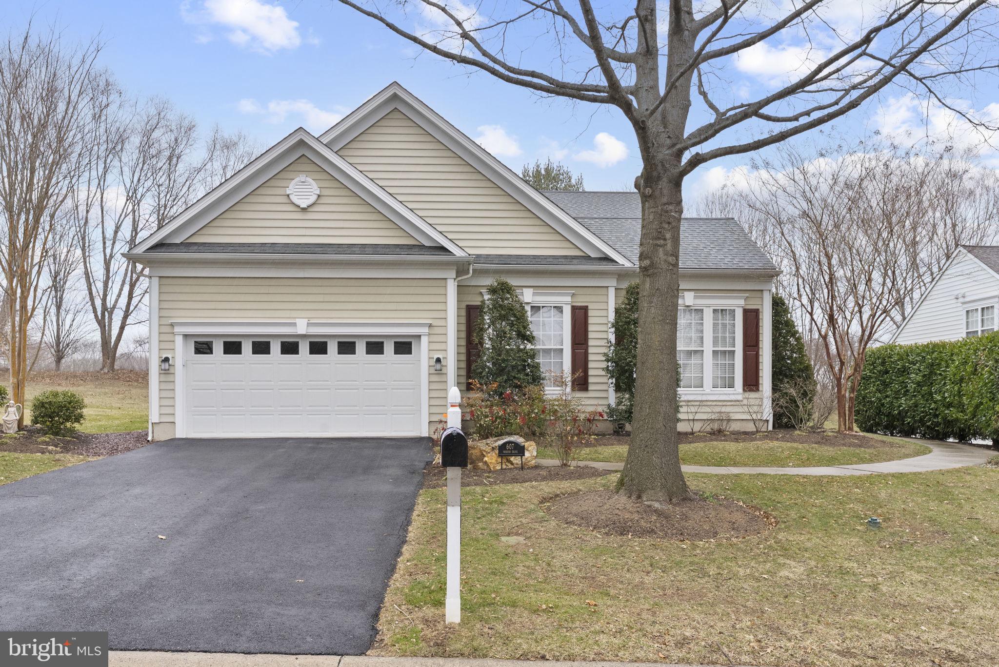 Available immediately! Traditions at Inniscrone, a 55+ community, one of the best lots in the neighborhood with views of the golf course. This stunning Vanderbilt model, originally the model home, features 1st floor living, a finished lower level for entertaining or storage & a 2nd floor for family all with an open floor plan and exquisite details throughout.
As you enter, you’ll be greeted by a private office with custom-built cabinetry, one of the few models offering an office. The spacious dining room and living room are enhanced with wainscoting, molding, and beautiful hardwood flooring. The second bedroom, complete with a private bathroom, is situated at the front of the home for added privacy.
At the rear of the home, the kitchen and family room are seamlessly connected, creating a perfect space for relaxation and entertaining. The family room boasts a cozy gas fireplace and new French doors leading out to a new deck and step-down patio, both overlooking the golf course.
The master bedroom and its private bathroom are tucked away in the rear of the home, completing the first floor. Both bedrooms feature new carpeting for added comfort. The second floor offers a versatile loft area with custom built-ins, a third bedroom, and an additional private bathroom. The lower level is a spacious retreat, featuring a large second family room, built-ins & dry bar, full bathroom, and ample storage space. With numerous updates, whole house generator and a newer roof, this meticulously maintained home is truly a gem! Come take a Look!