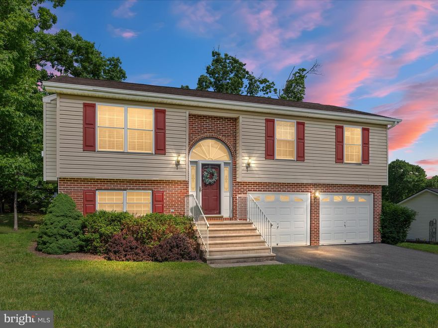 Welcome to this well-maintained, move-in ready split foyer home featuring a beautiful hardwood foyer and hallway entrance.  Boasting three spacious bedrooms and two full baths, this residence offers a fully equipped kitchen that seamlessly opens to the dining room and living room, creating an ideal space for gatherings and entertaining.
Enjoy the convenience of the oversize two car garage with storage options and unfinished basement complete with laundry, rough-in plumbing for future completion, providing ample potential for customization.
French doors located off the dining room area lead to rear deck overlooking a private treed backyard, perfect for relaxation and outdoor enjoyment.
Located just minutes from I-81, this home ensures easy access to commuting routes and local amenities.  Don't miss the opportunity to make this charming property situated in small private neighborhood your new home.