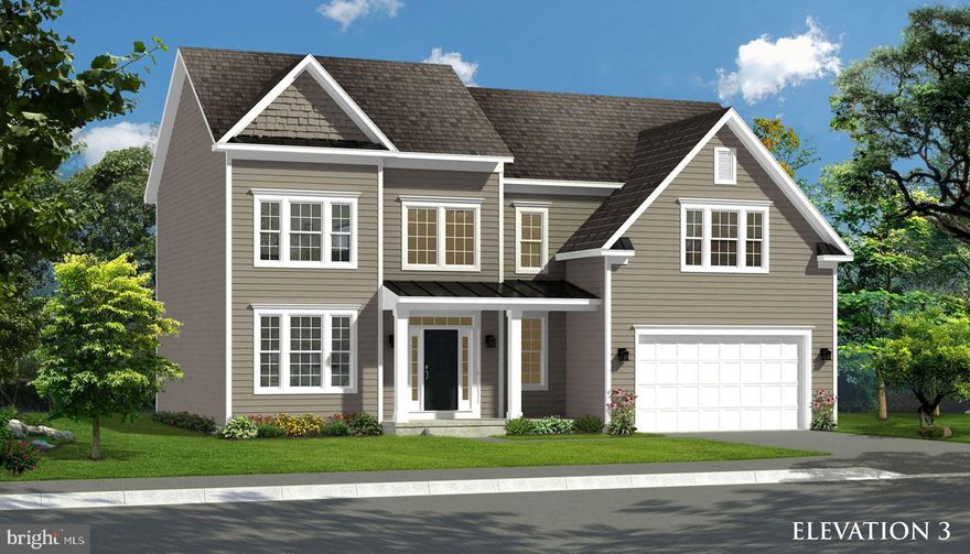 Under Contract. One of our most popular floorplans at Martinsburg Station, the Oakdale II model with the alternate floorplan includes a 2 ft. rear extension on all 3 levels, a morning room, gourmet kitchen and 12 foot kitchen island for incredible entertaining. Elevation 3 features a Craftsman style porch with metal accents, beaded siding, additional 3rd car garage and 4 ft. front extension to the 2 car garage. Interior features on the 1st floor include a designated study, dramatic 2 story foyer, drop zone cubbies in the mud room, luxury vinyl plank flooring throughout main level, level 3 kitchen cabinets, stainless appliances with cooktop, designer hood and french door refrigerator. Upstairs includes 4 bedrooms with primary bedroom featuring 2 walk in closets, linen closet and primary bath with frameless shower door, dual vanities and separate soaking tub. All secondary bedrooms include walk in closets. The hall bath with dual vanities and upstairs laundry complete this level. The basement level is unfinished with a walkup areaway for future expansion. All images are for illustrative purposes only and individual homes, amenities, features, and views may differ. Images may be subject to copyright.