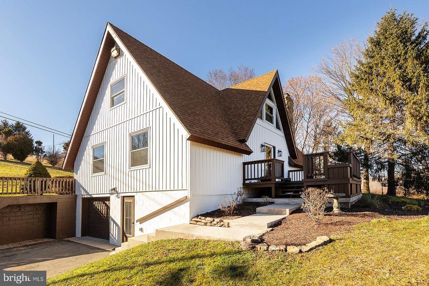 TIRED OF THE SAME OLD BRICK RANCHER OR 2 STORY COLONIAL ?  WELL, HERE IS YOUR CHANCE TO OWN A BEAUTIFUL AND UNIQUE HOME THAT HAS BEEN TASTEFULLY UPGRADED TO MODERN STANDARDS USING QUALITY MATERIALS AND CRAFTSMANSHIP.  THIS CHALET STYLE HOME HAS RECENTLY RECEIVED A COMPLETE  RENOVATION THAT INCLUDES A GORGEOUS KITCHEN WITH QUARTZ COUNTERS, TILE BACKSPLASH, AND STAINLESS APPLIANCES.  THE BATHROOMS ARE A "MUST SEE" WITH CUSTOM TILE AND HIGH END FIXTURES.  THE DISTINCTIVELY APPEALING  DESIGN OF THIS HOME DOES NOT DETRACT FROM AVAILABLE LIVING SPACE WHILE PROVIDING INTERESTING CURB APPEAL.  OTHER FEATURES INCLUDE LUXURY VINYL FLOORING THROUGHOUT, STONE FIREPLACE IN THE LIVING ROOM, LARGE FAMILY/REC ROOM ON THE LOWER LEVEL, LARGE MASTER BEDROOM WITH VAULTED CEILING AND WALK IN CLOSET, COVERED SIDE PORCH, AND DETACHED 2-CAR GARAGE, AS WELL AS,  NEW PLUMBING, HVAC, AND ELECTRICAL.  LOCATED WITHIN 30 MINS OF CUMBERLAND, MD/  20 MINS OF ROCKET CENTER, WV / AND 15 MINS OF KEYSER, WV,  THE LOCATION PROVIDES CONVENIENCE AND RURAL LIVING IN THE  DESIRABLE FRANKFORT DISTRICT.  DON'T MISS YOUR CHANCE TO OWN THIS UNIQUELY CONSTRUCTED HOME THAT IS "LIKE NEW".  A "MUST SEE" TO FULLY APPRECIATE.  SCHEDULE AN APPOINTMENT TO TODAY!